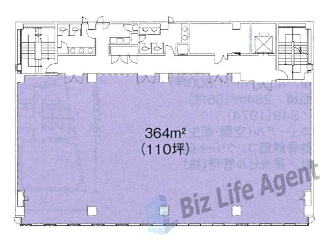 高田屋守口ビルの平面図