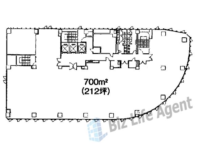 日本生命大津ビルの平面図