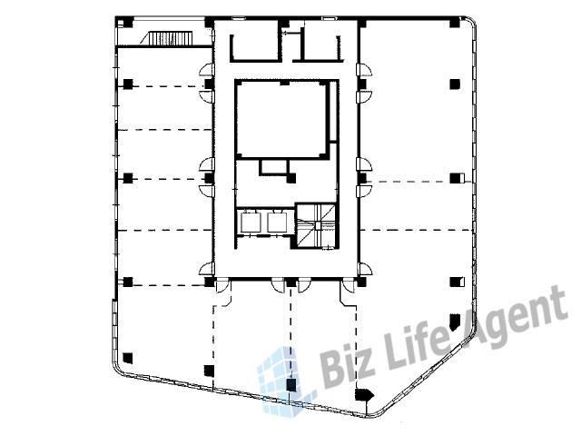 新大阪千代田ビル別館の平面図