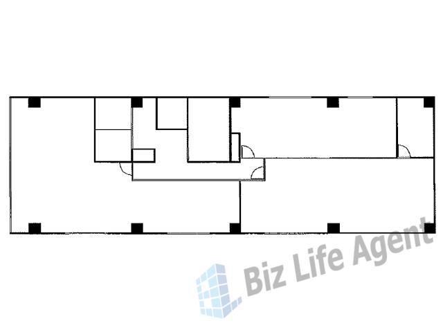 新⼤阪中⾥ビルの平面図