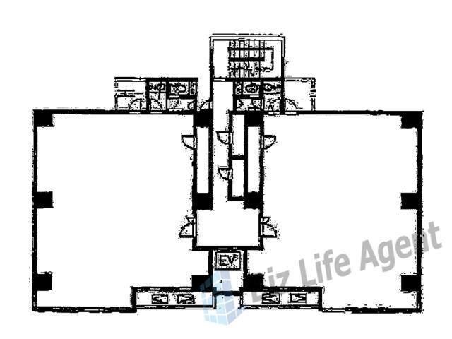 アカツキ京橋ビルの平面図
