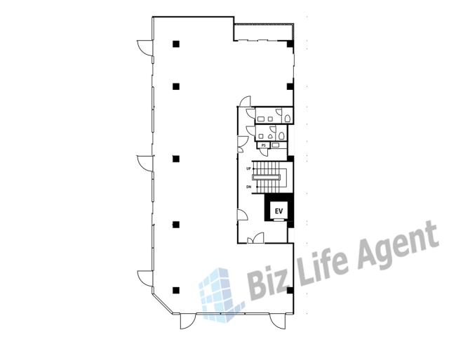 福島サンアール１１号館ビルの平面図
