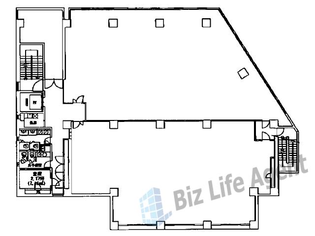 銀泉堺東ビルの平面図