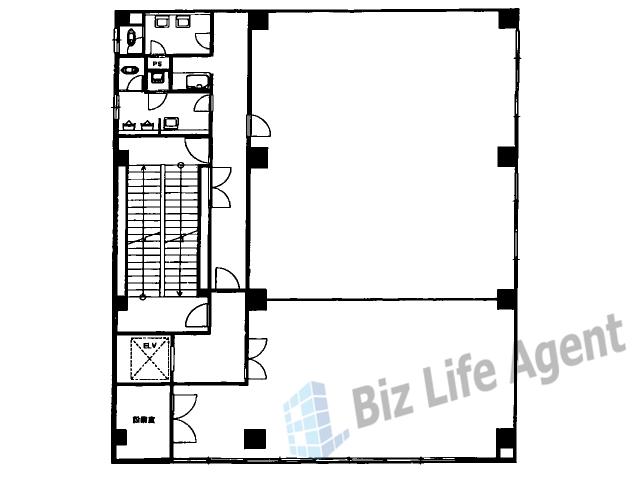 堺東八幸ビルの平面図