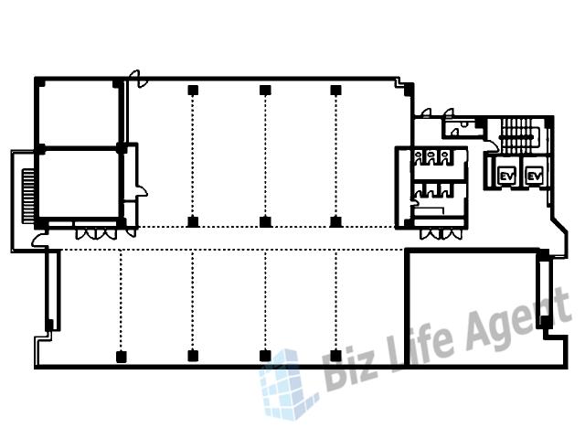 堺東センタービルの平面図