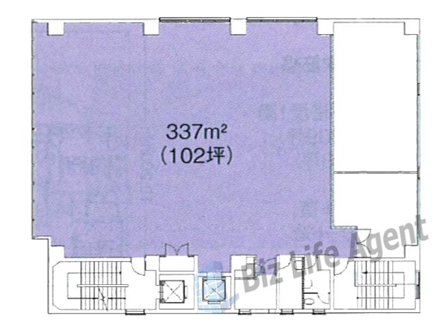 あびこ駅前ビルの平面図