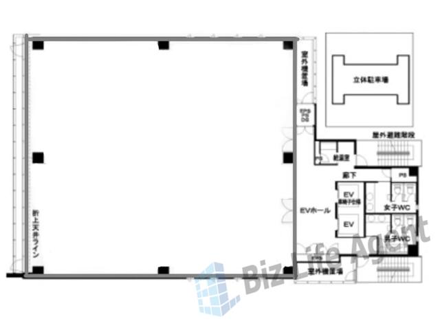 HF江坂ビルディングの平面図
