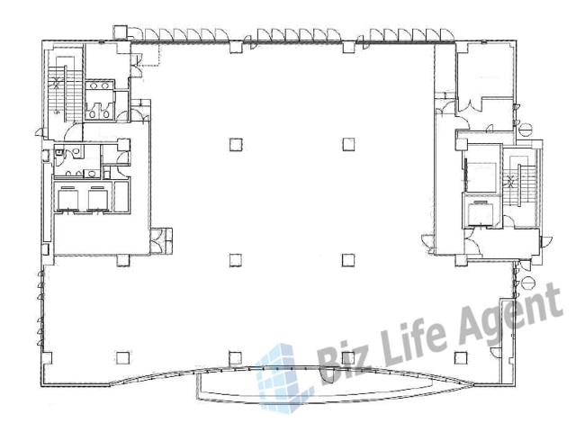 キング大阪ビルの平面図