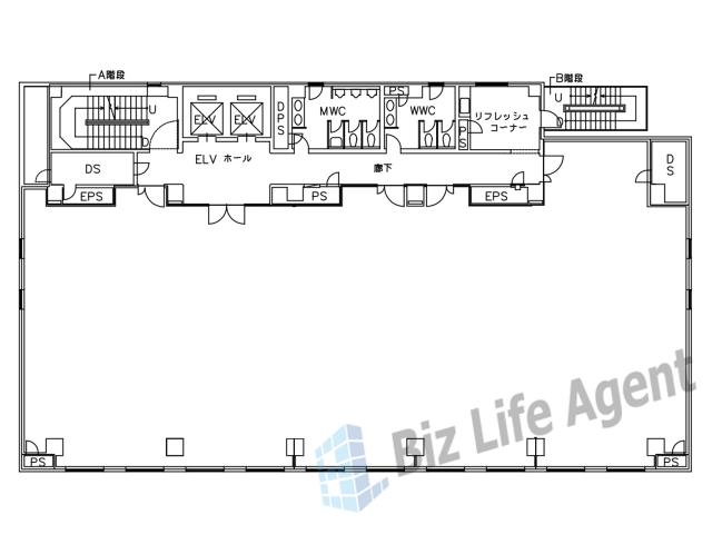 奈良東京海上日動ビルの平面図