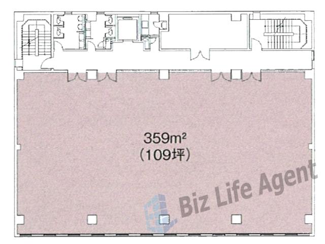 日本生命西明石ビルの平面図