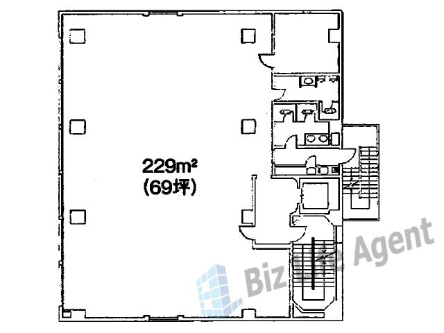 日本生命西宮ビルの平面図