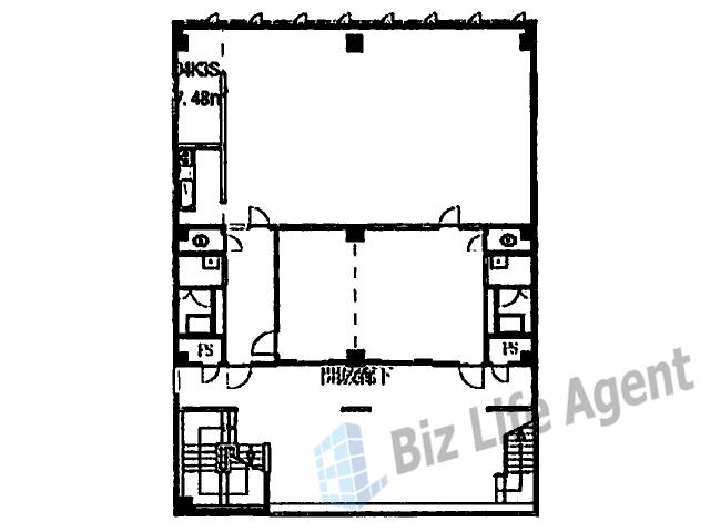 富士火災阪神ビルの平面図