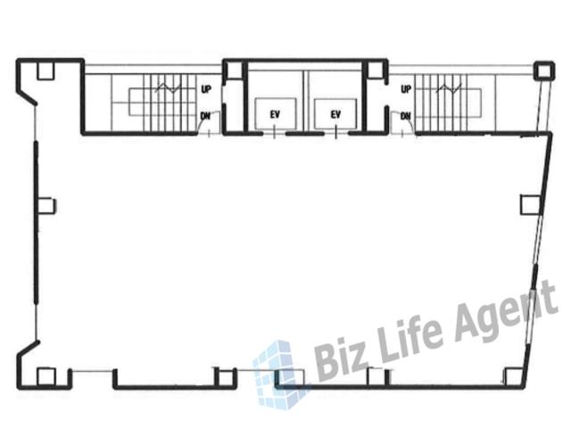 北新地ビルディングの平面図