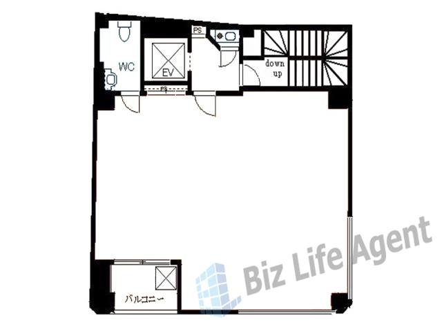 クリエイティブ心斎橋の平面図