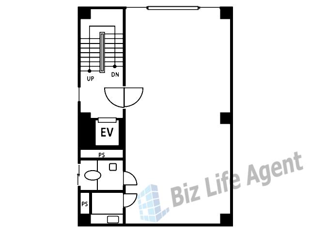 堂北山二ビルの平面図