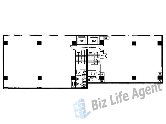 古河浜通西館の平面図
