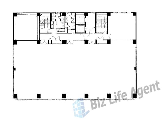八尾駅前嶋野ビルの平面図