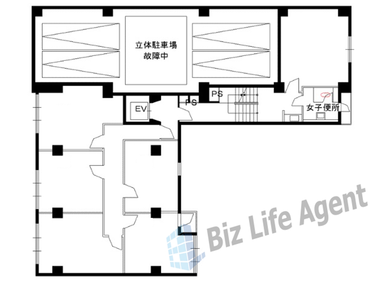 第５松屋ビルの平面図
