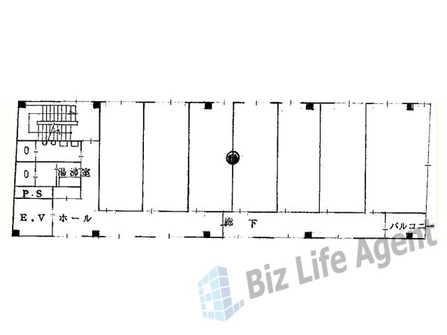 日宝長堀ビルの平面図