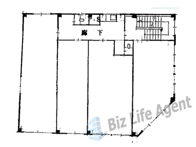 日宝パールビルの平面図