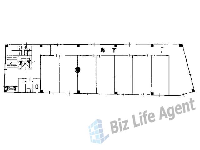 日宝西本町ビルの平面図