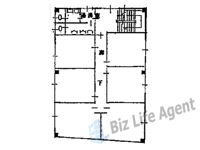 日宝北浜ビルの平面図