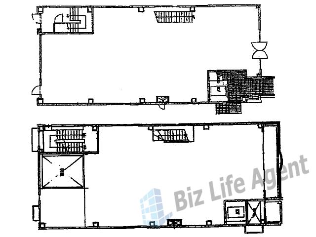 松谷ビルの平面図