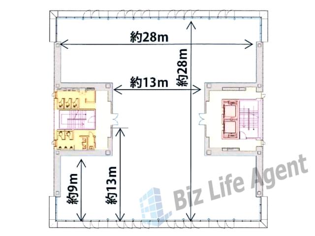 南海和歌山市駅ビルの平面図