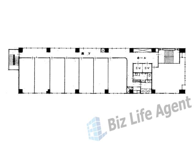 日宝新大阪第２ビルの平面図