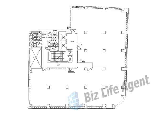 西天満パークビルの平面図