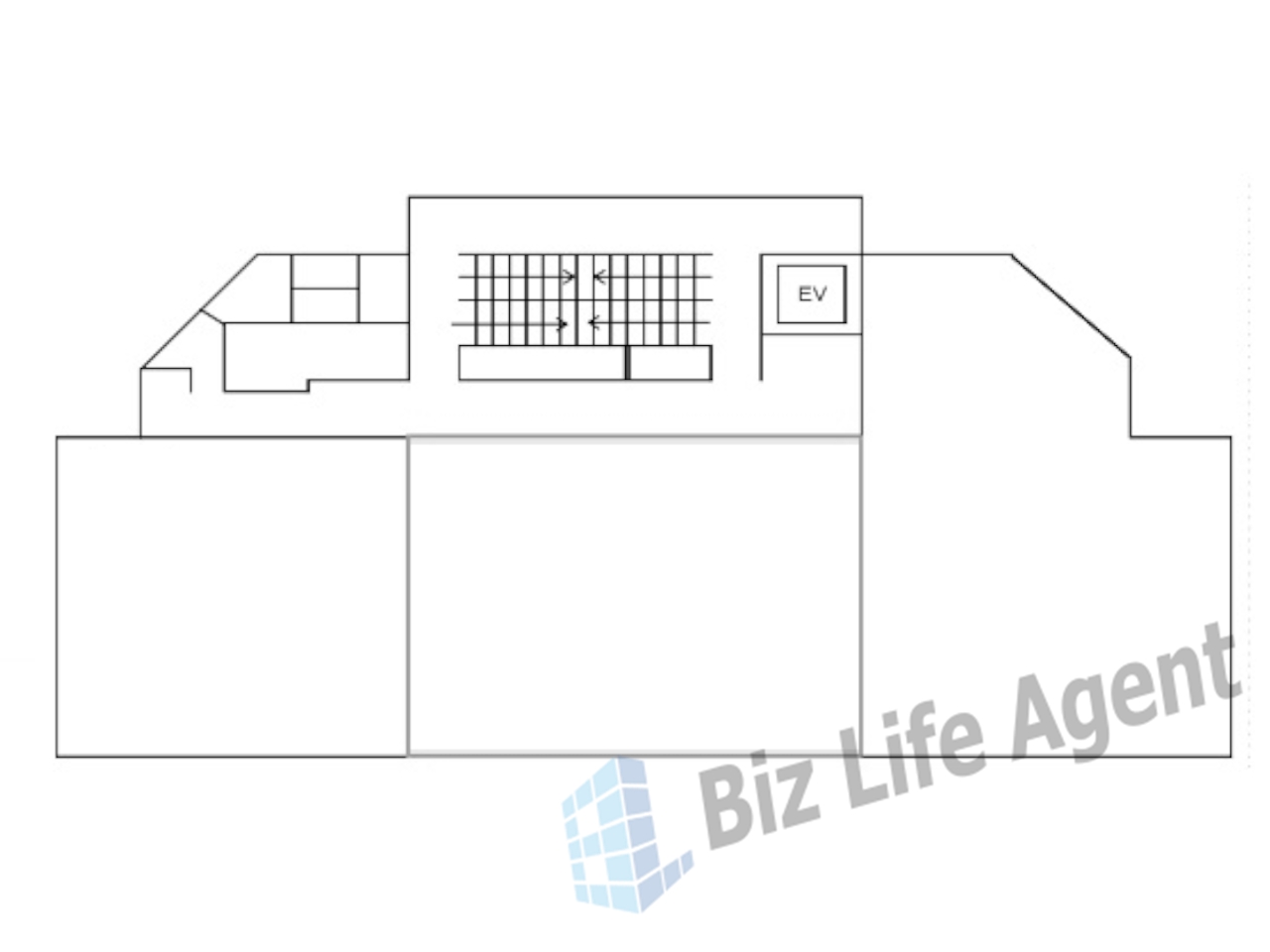 近鉄新田辺西ビルの平面図
