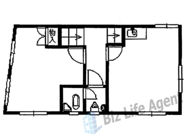 中津北山ビルの平面図