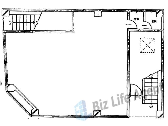 西天満河合ビルの平面図