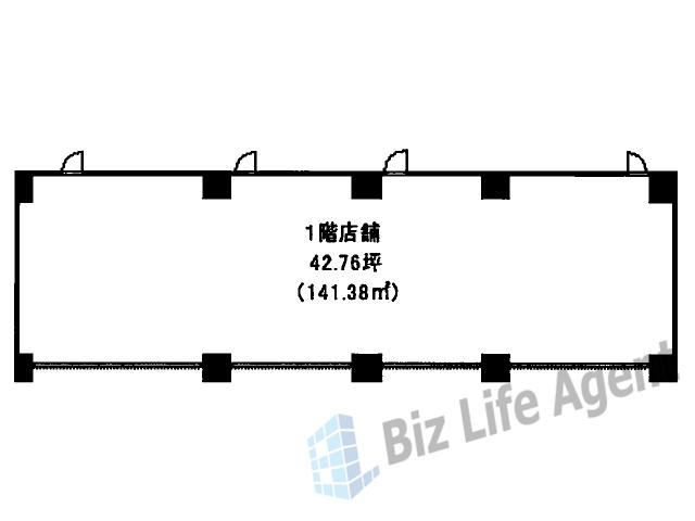 (仮称)長居駅前プロジェクトビルの平面図