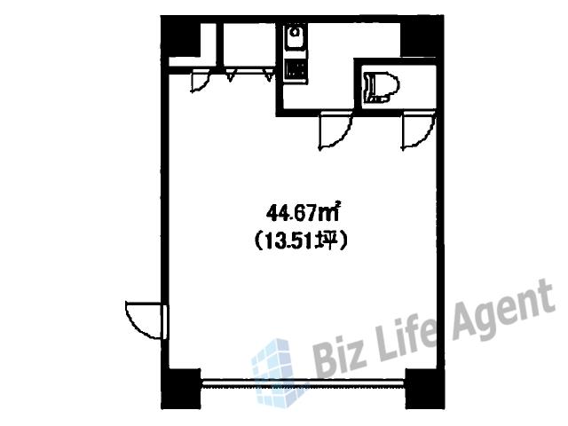 グランデカワノ真田山ビルの平面図
