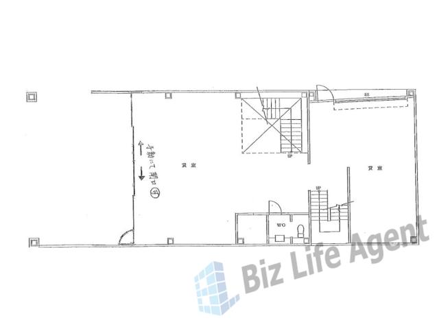 イマス桜井貸倉庫・店舗・事務所の平面図