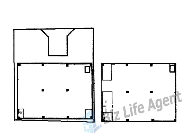 東久代2-B・倉庫事務所の平面図