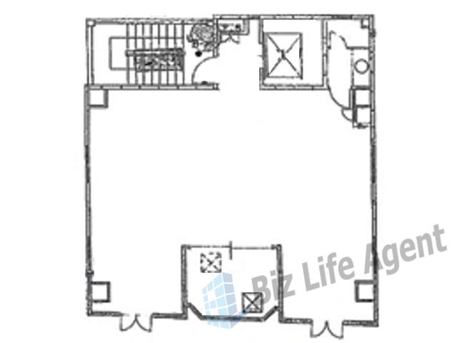 高麗橋田中ビルの平面図