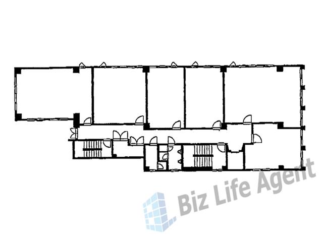 三洋室町ビルの平面図