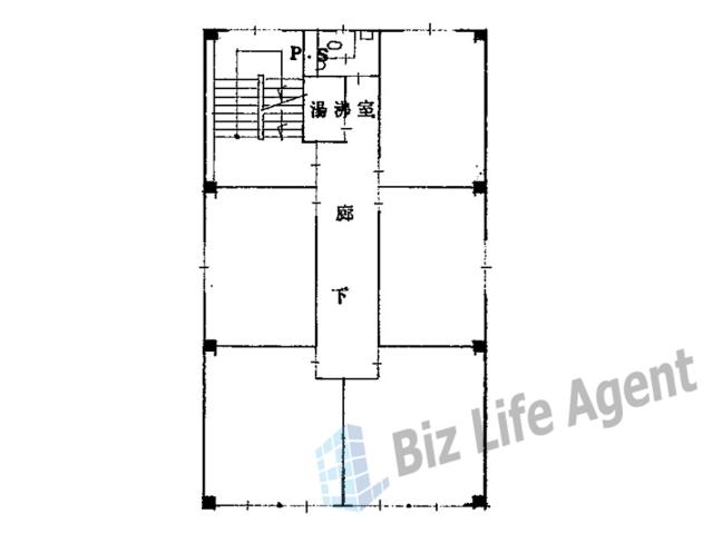 日宝四ツ橋中央ビルの平面図