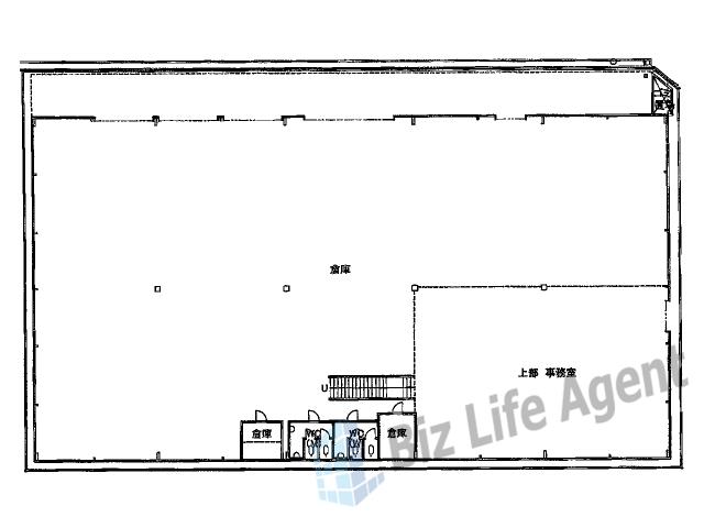 イマス巽東倉庫の平面図