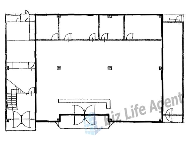 北梅田ビルの平面図