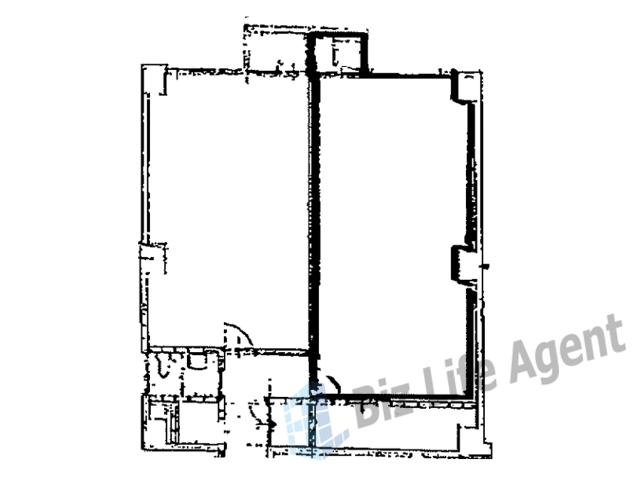 京都三条ビルの平面図