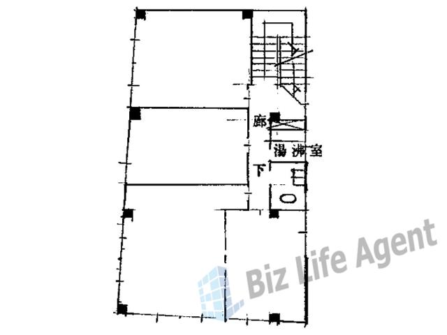 日宝肥後橋ビルの平面図