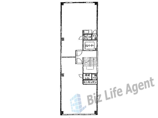 愛生ビルの平面図