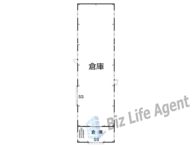 イマス中石切倉庫の平面図