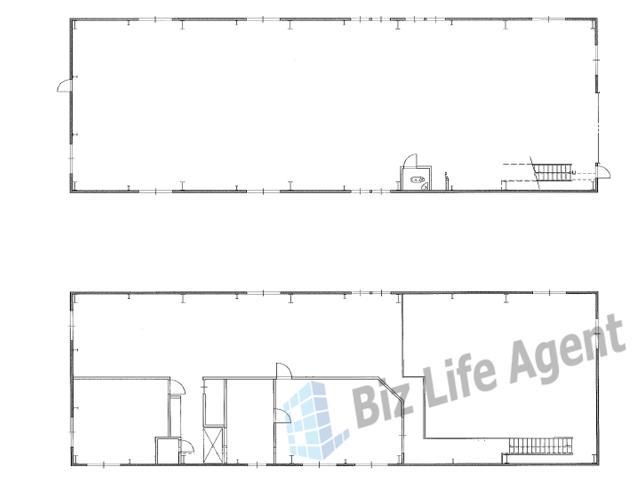 イマス深江北第２倉庫・工場の平面図