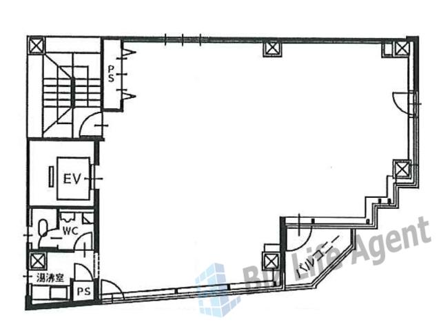 エアフォルク阿波座の平面図
