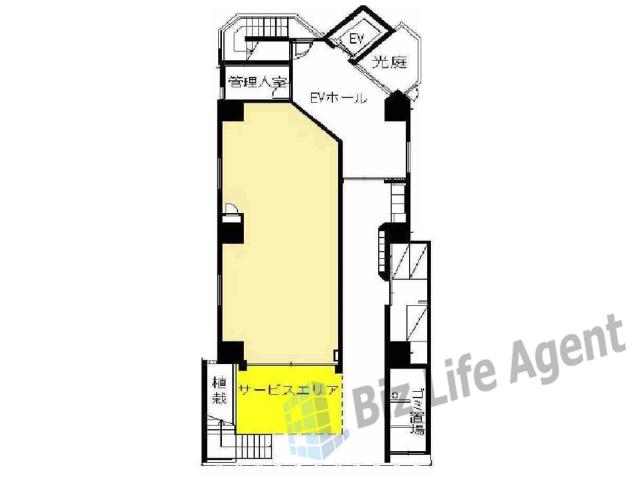 シエロ南堀江ビルの平面図
