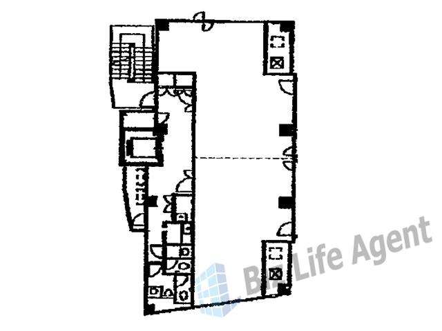 本町・井出ビルの平面図
